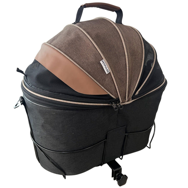 Experience Comfortable Travels with Our Foldable Canvas Pet Car Carrier Bag