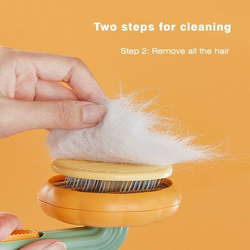 Transform Your Pet Grooming Experience with the Pumpkin Self Cleaning Pet Slicker Brush