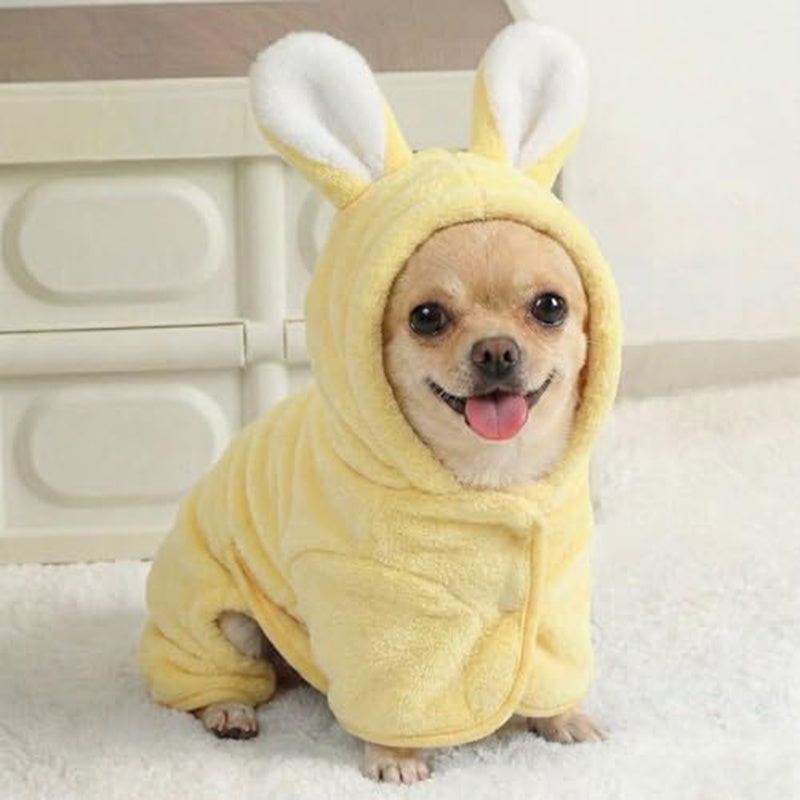 Super Absorbent Pet Bathrobe Towel With Hood