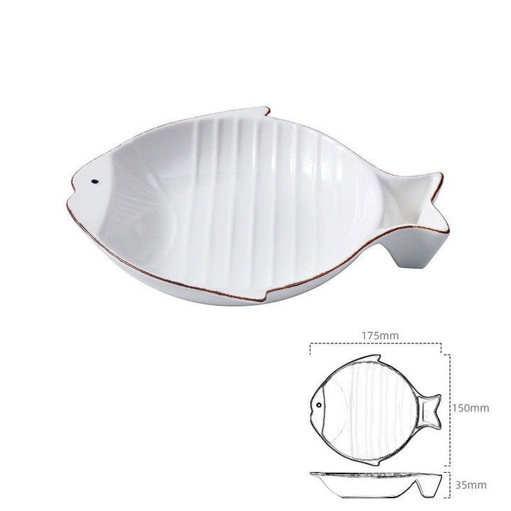 Transform Mealtime with Our Fish Shaped Ceramic Pet Feeding Bowl